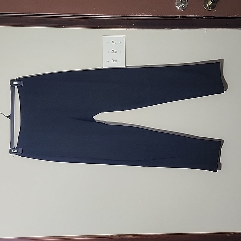 Maxmara Leisure Suede Leather Black Pants Size 12